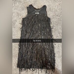 Black and Brown Sequin Dress
